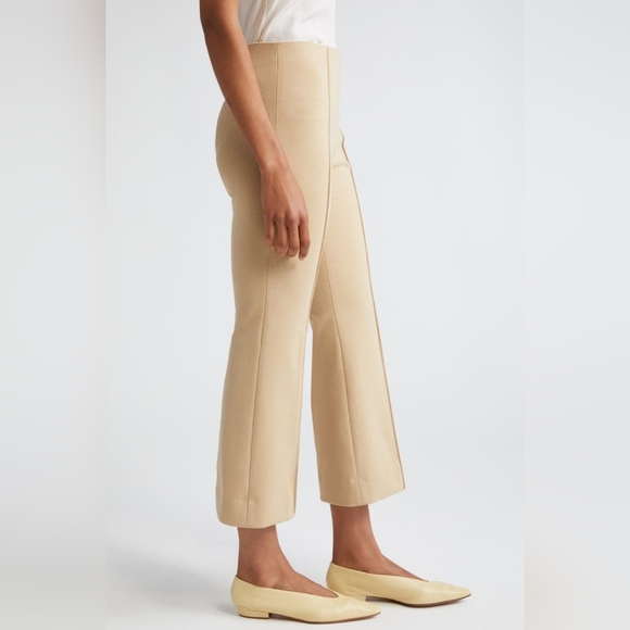 ATM Anthony Thomas Melillo Ponte Knit Kick Flare Stretch Cropped Pants - Picture 3 of 8